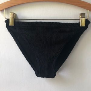 ASOS Crinkle Black Bikini Bottoms
